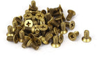 M4 x 0.7mm Pitch GB819 Brass Metric Phillips Countersunk Screws 50 Pcs