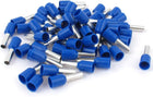 50Pcs E4009 12AWG Insulated Ferrule Wire End Terminal Connector Blue