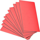 Blank Metal Business Card 80x40x0.6mm Anodized Aluminum Plate for DIY Laser Printing Red 10 Pcs