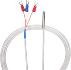 PT100 RTD Temperature Sensor Probe 3 Wires Cable Thermocouple Stainless Steel 300cm(9.8ft) (Temperature Rang: -50 to 200C)