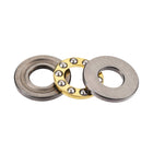 a14110700ux0791 Metal Sealed Axial Ball Thrust Bearing Silver Tone 20mm x 9mm x 7mm, 0.35 Carbon Steel, Zinc Plated