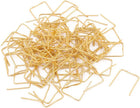 LinkMejor 100 Pcs Chandelier Connector Buckle 12mm Wide Gold Tone for Fastening Crystal