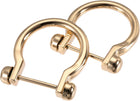 31mm(1.22") U Shape Horseshoe D-Rings Zinc Alloy Detachable Buckle for DIY Craft, Gold Tone 6pcs