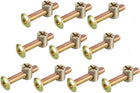 M6x35mm Furniture Bolt Nut Set Hex Socket Screw with Barrel Nuts for Beds Headboards Chairs 10 Sets