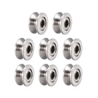 V624ZZ Deep Groove Guide Pulley Rail Ball Bearings 4mmx13mmx6mm Double Metal Shielded (GCr15) Chrome Steel Bearings 8pcs