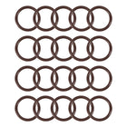 Fluorine Rubber O-Rings 22mm OD 17mm ID 2.5mm Width, Metric FKM Sealing Gasket, Pack of 20