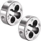 3/8-16 UNC Round Die, Machine Thread Right Hand Threading Die, Alloy Tool Steel Screw Thread Cutting Die, 2pcs