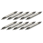 10 Pcs 1mm Tip Dia High Speed Steel 60 Degree Center Drill Bit Tool