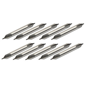 10 Pcs 1mm Tip Dia High Speed Steel 60 Degree Center Drill Bit Tool