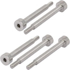 5pcs 304 Stainless Steel Hex Socket Shoulder Bolt 5mm Shoulder Dia 40mm Shoulder Length M4 Thread