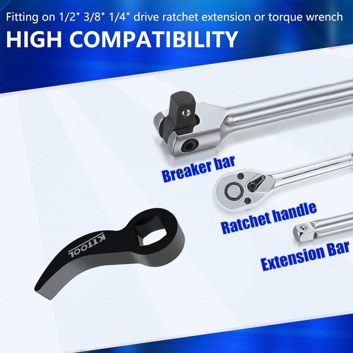 KTPROT 3 Pcs Bokor Pemadam Api Wrench Adaptor Head Set, Alat Pemadam Api Crowbar Adapter Head