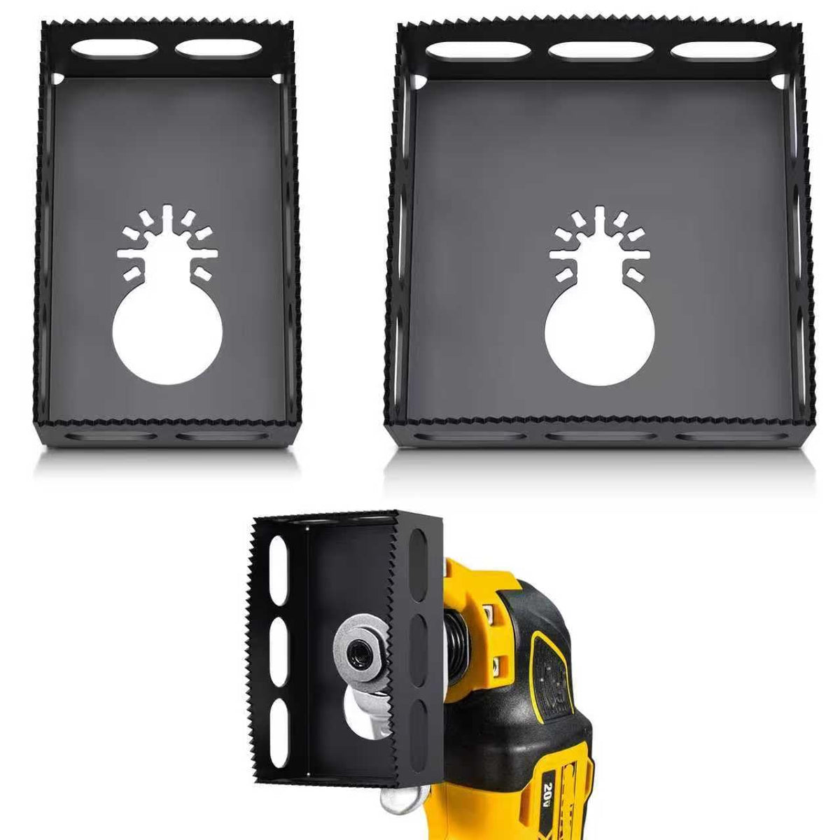 LinkMejor Taglio Passaggio Perimetrale Cartongesso per Strumenti Vibranti, Nero, 2 Confezioni