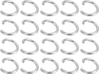 LinkMejor 300Pcs Open Jump Rings, 6mm 316 Stainless Steel O Ring, Split Rings Circle Clasp Connecting Ring for Jewelry Making Supplies Necklace Repair, Silver