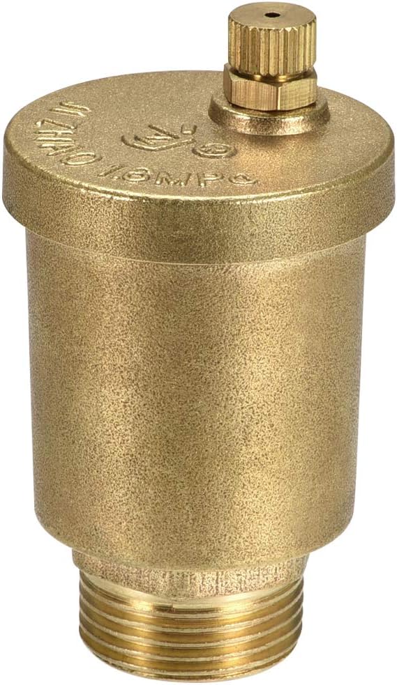 G3/4 Male Thread Air Vent Valve Brass Air Release Valve 39mm Outer Diameter Bleeder Valve