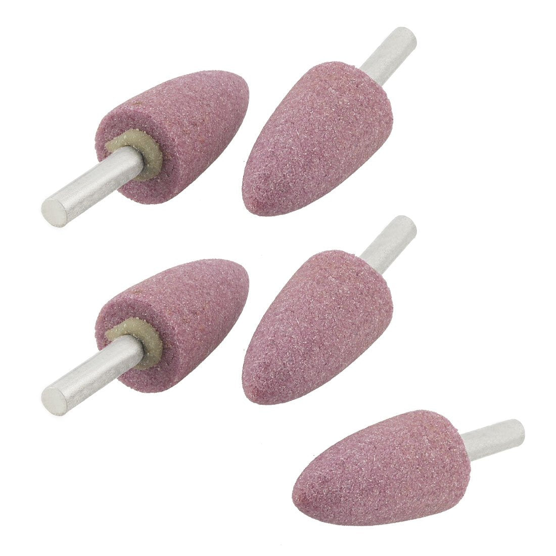 5 Pcs 20mm Dia Taper Head 0.23" Shank Grinding Bit Polisher Mounted Point