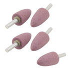 5 Pcs 20mm Dia Taper Head 0.23" Shank Grinding Bit Polisher Mounted Point