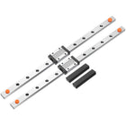 2pcs MGN12 300mm Linear Guide Rail with 2pcs MGN12H Sliding Carriage Block Bearing Steel and 2pcs Plastic Mini MGN12 Linear Guide for DIY 3D Printers and CNC Machine, Black