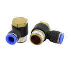 a15112100ux0123 1/2"PT Male Thread to 10 mm Coupler 90 Degree Push in Fittings, 2 Piece, Metal, 0.39"