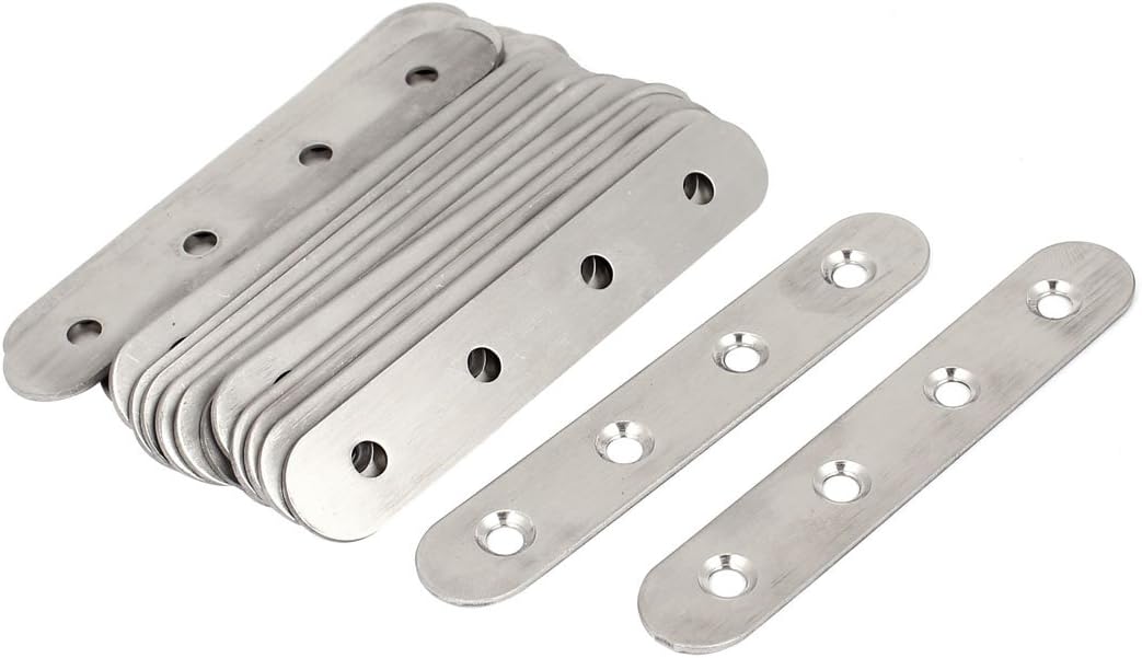 100mm Flat Bracket Straight Mending Plates Repair Fixing Joining 20pcs
