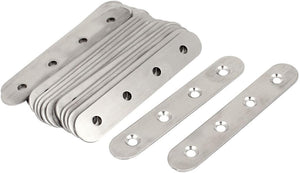 100mm Flat Bracket Straight Mending Plates Repair Fixing Joining 20pcs