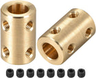 8mm to 8mm Bore Rigid Coupling Set Screw L22XD14 Copper,Shaft Coupler Connector for 3D Printers, Motor Accessories,2pcs
