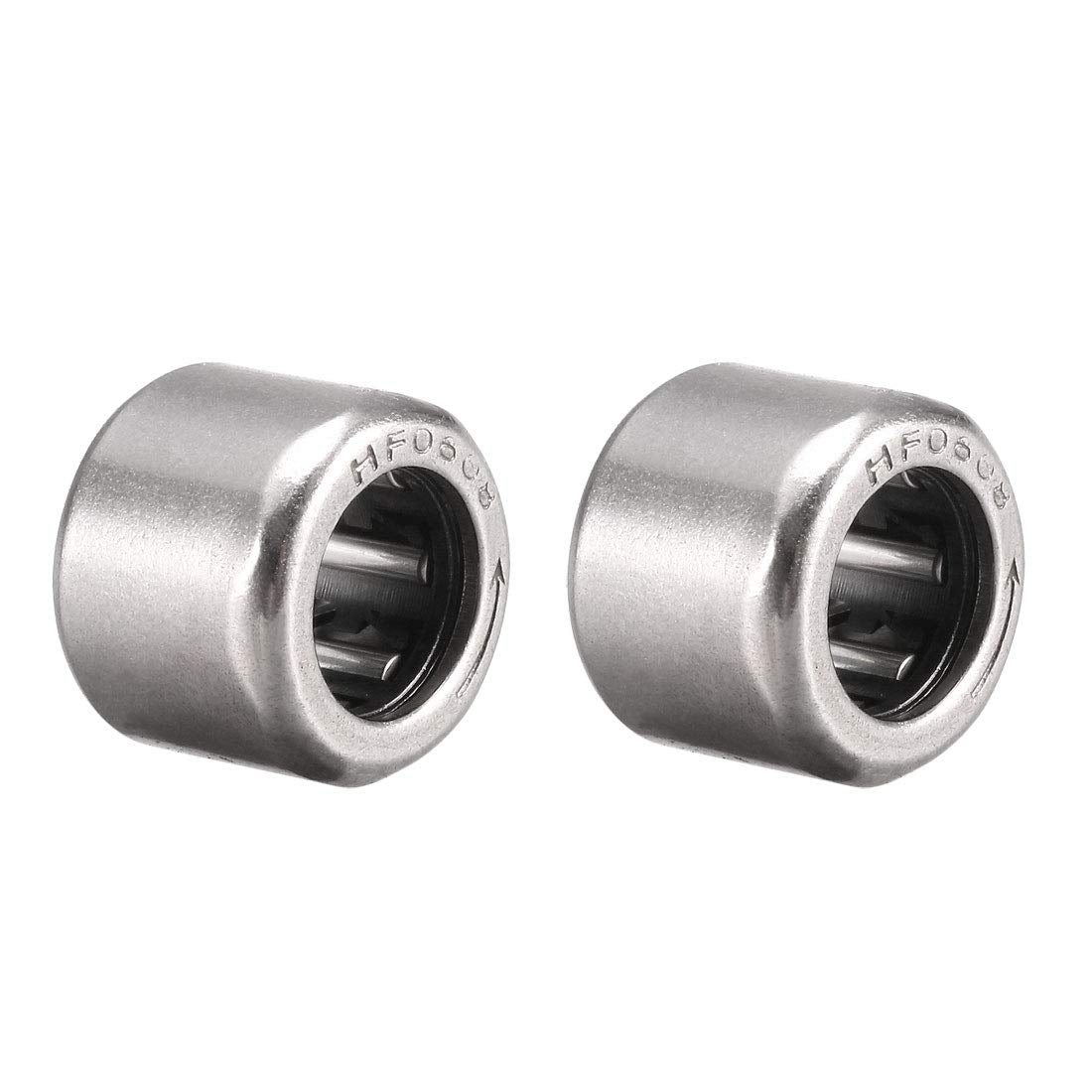 Needle Roller Bearings, 6mm Bore 10mm OD 8mm Width, Chrome Steel Needles PA66 Cage One Way Clutch Bearing 2pcs