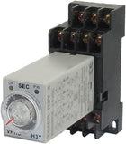 DC 24V H3Y-4 0-60S 4PDT 14 Pins Power on Time Delay Relay w Socket