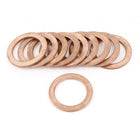 10 Pcs 20mm Inner Dia 1.5mm Thickness Copper Flat Washer Gasket Fasten