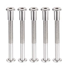 Screw Post Fit for 3/8"(10mm) Hole Dia, Male M8x90mm Belt Buckle Binding Bolts Leather Fastener Carbon Steel 5 Sets