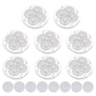 8pcs Self Adhesive Mini Caster Wheels Universal Nylon Wheel 360° Rotation Sticky Swivel Pulley for Kitchen Small Appliances Storage Bins Coffee Makers, Transparent