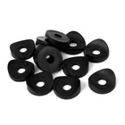25mm x 8mm x 8mm Plastic Machine Round Spring Deck Washers Fastener Black 12 Pcs