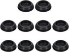 10pcs Hole Plug 1-1/8 Inch (29mm) Button Plugs Fit for 25mm Hole, Snap in Locking Hole Tube Plug Silicone Tube Waterproof Plug Tube Plug, Black