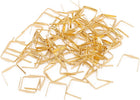 LinkMejor 100 Pcs Chandelier Connectors Buckle 12mm Width Gold Tone for Fastening Crystal