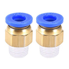 BSPT1/8 Tube Fitting for 3D Printer Push Fixing, for 6mm Tube Filament 3mm 2pcs