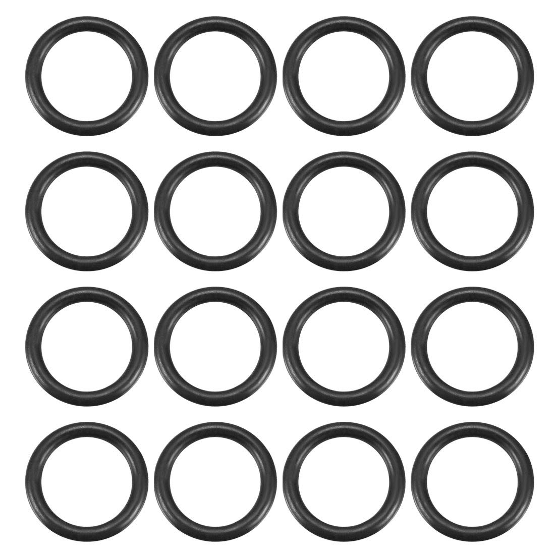 Nitrile Rubber O-Rings, 11mm OD 8mm ID 1.5mm Width, Metric Sealing Gasket, Pack of 20
