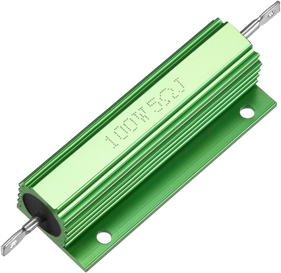 Aluminum Case Resistor 100W 5 Ohm Wirewound Green for LED Replacement Converter