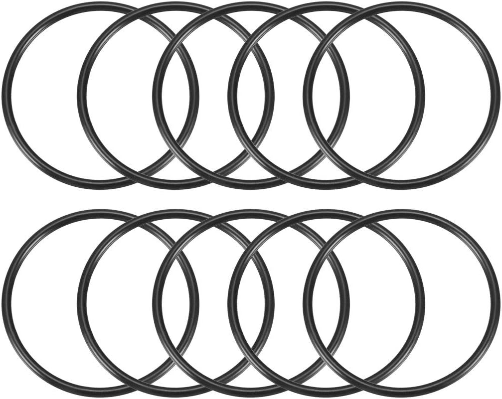 Nitrile Rubber O-Rings, 60mm OD 54mm ID 3mm Width, Metric Sealing Gasket, Pack of 10