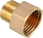 Brass Threaded Pipe Fitting 3/8 PT Male x 1/2 PT Female Coupling