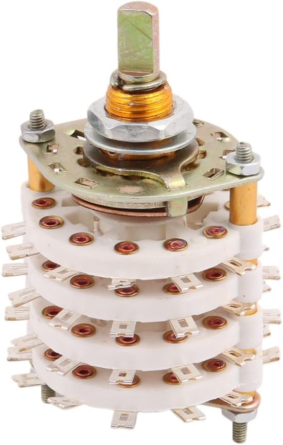 8 Pole 5 Position Four Decks 48 Terminal Band Channel Rotary Switch Selector