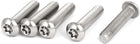 M8x35mm 304 Stainless Steel Button Head Torx Security Machine Screws 5pcs
