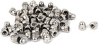 Hex Cap Nuts - 50Pcs M4 Dome Nuts 201 Stainless Steel Hexagon Decorative Cap Nut for Screws Bolts Silver Tone