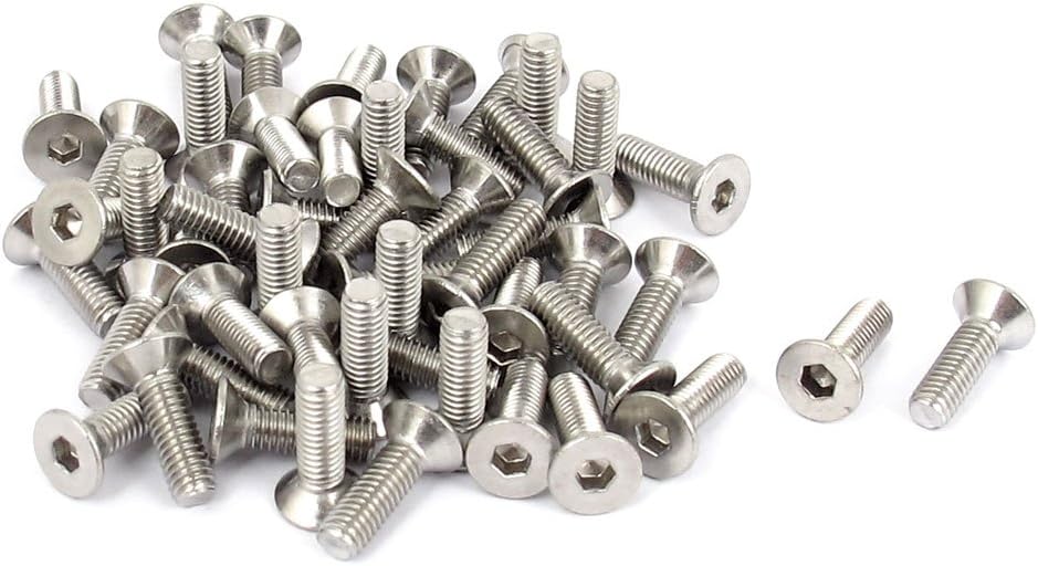 M3 x 10mm Hex Socket Countersunk Flat Head Screw Bolts 50pcs