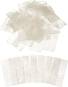 20 Pcs Capiz Shells, 30 mm x 60 mm Natural White Square Mica Sheets Single Hole for DIY Craft Making Wind Chimes Home Decoration Wedding Decorations