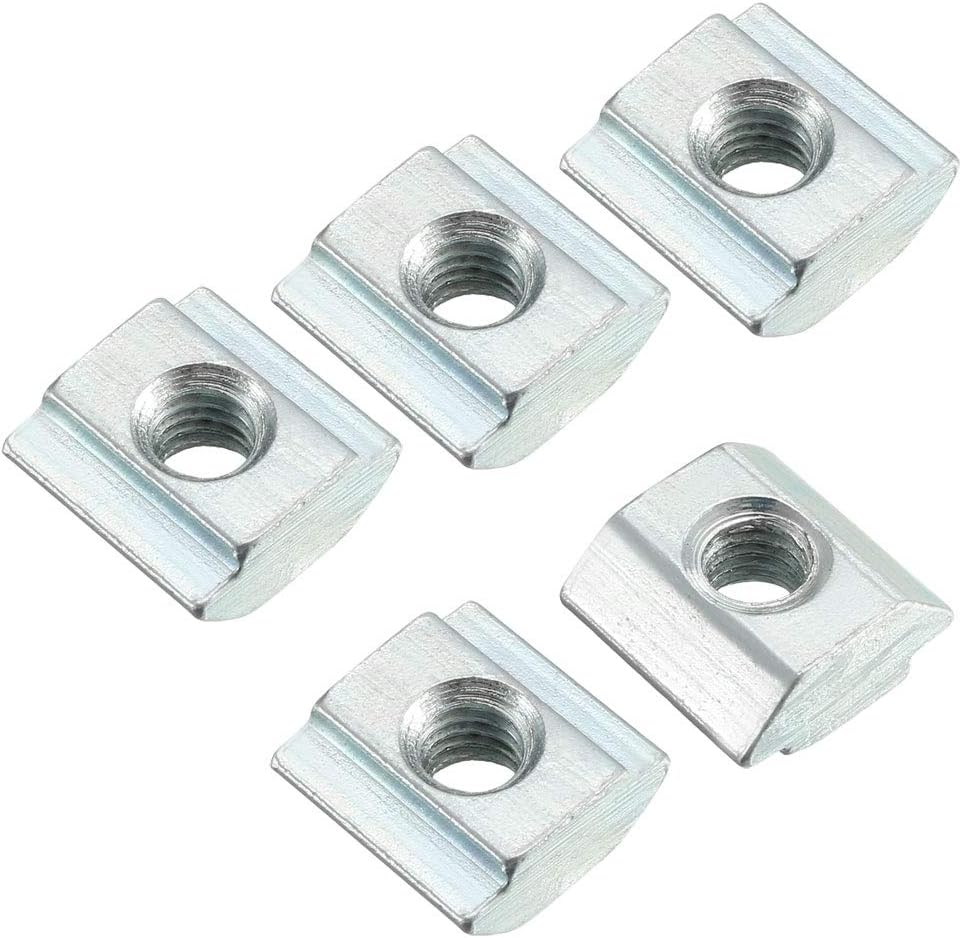 Slide in T-Nut, M4 Threaded for 2020 Series Aluminum Extrusions Profile, Pack of 20