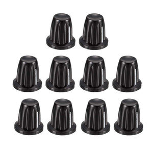10Pcs Tombol Pengendali Speaker Amplifier Kuat Tombol 15mm Dia. Tombol Putar untuk Potensiometer Shafts 4mm Dia.