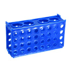 2 Pcs 4 Way Tube Rack Polypropylene 80-Well Blue for 0.5ml, 1.5ml, 1.8ml, 10ml, 15ml, 50ml