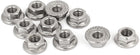 M4 316 Stainless Steel Serrated Flange Hex Machine Screw Lock Nuts 20pcs