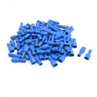 Crimp Insulated Wire Terminal 100 Piece, 16 AWG - 14 AWG, 10 Amp Female Spade, Blue