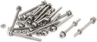 M2x25mm 304 Stainless Steel Phillips Pan Head Bolt Screw Nut w Washer 20 Sets