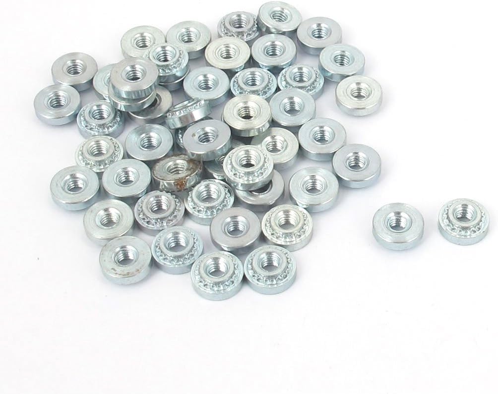 1mm Thin Plates M2.5 Zinc Plated Self Clinching Rivet Nut 50pcs